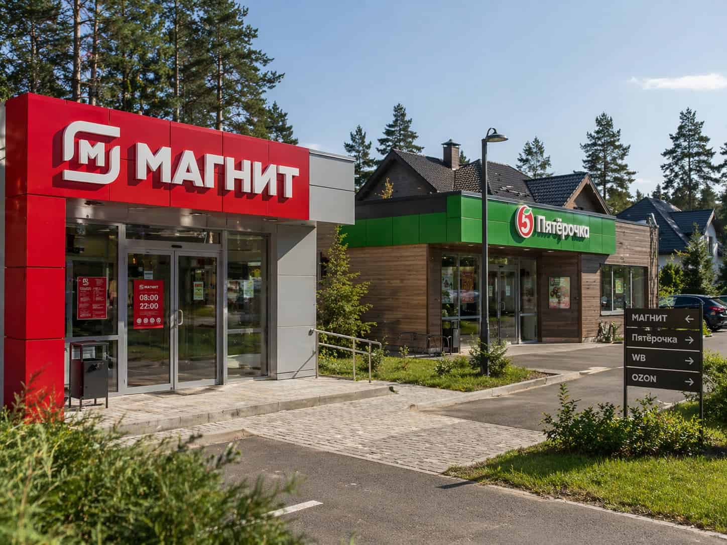 Продуктовые магазины
